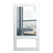 QUADRO VISIO Radiateur soufflant mural blanc avec miroir 1800W