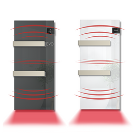 SILK EVO Radiateur Soufflant sèche-serviettes en verre 1000W