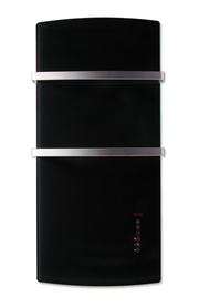 DEVA Radiateur Sèche-Serviettes Soufflant Avec Façade En Verre Et Soufflerie