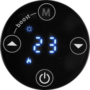 BALI Radiateur électrique Soufflant programmable en métal