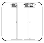 Pied de support pour lampe infrarouge OASI